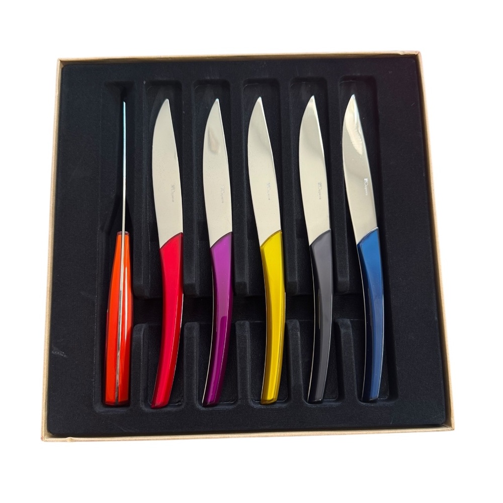 Guy Degrenne - Quartz Steak Knives Set of 6, Multicolor